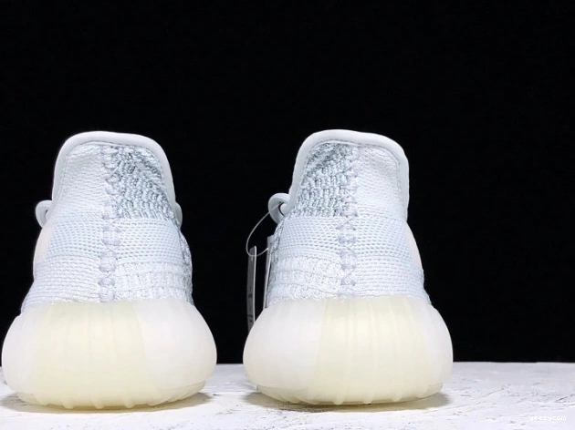 White Cloud Reflective Boost 350 Adidas FW5317 V2 Yeezy 0801